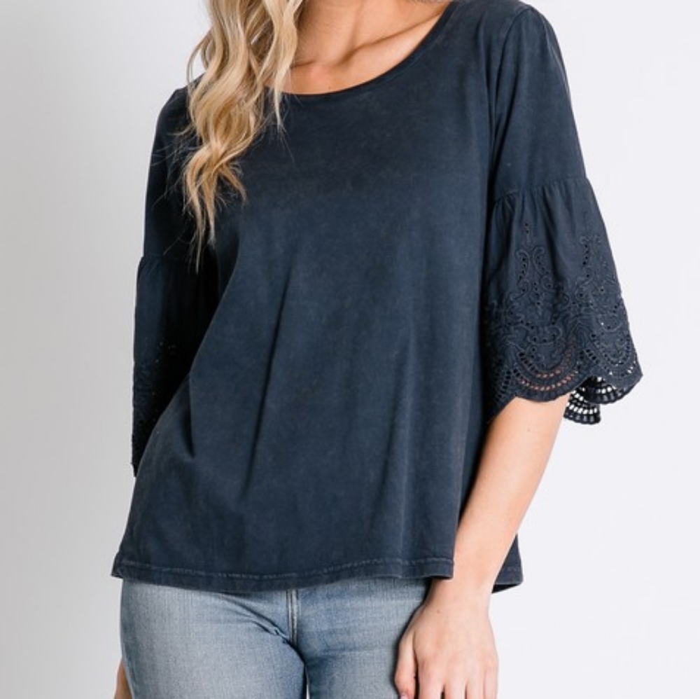 Navy blouse
